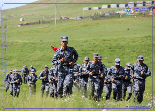 THE FIRST MARCH FOR NEW RECRUITS HELD
